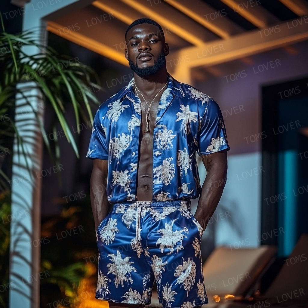 Men's Short-sleeved shirt set