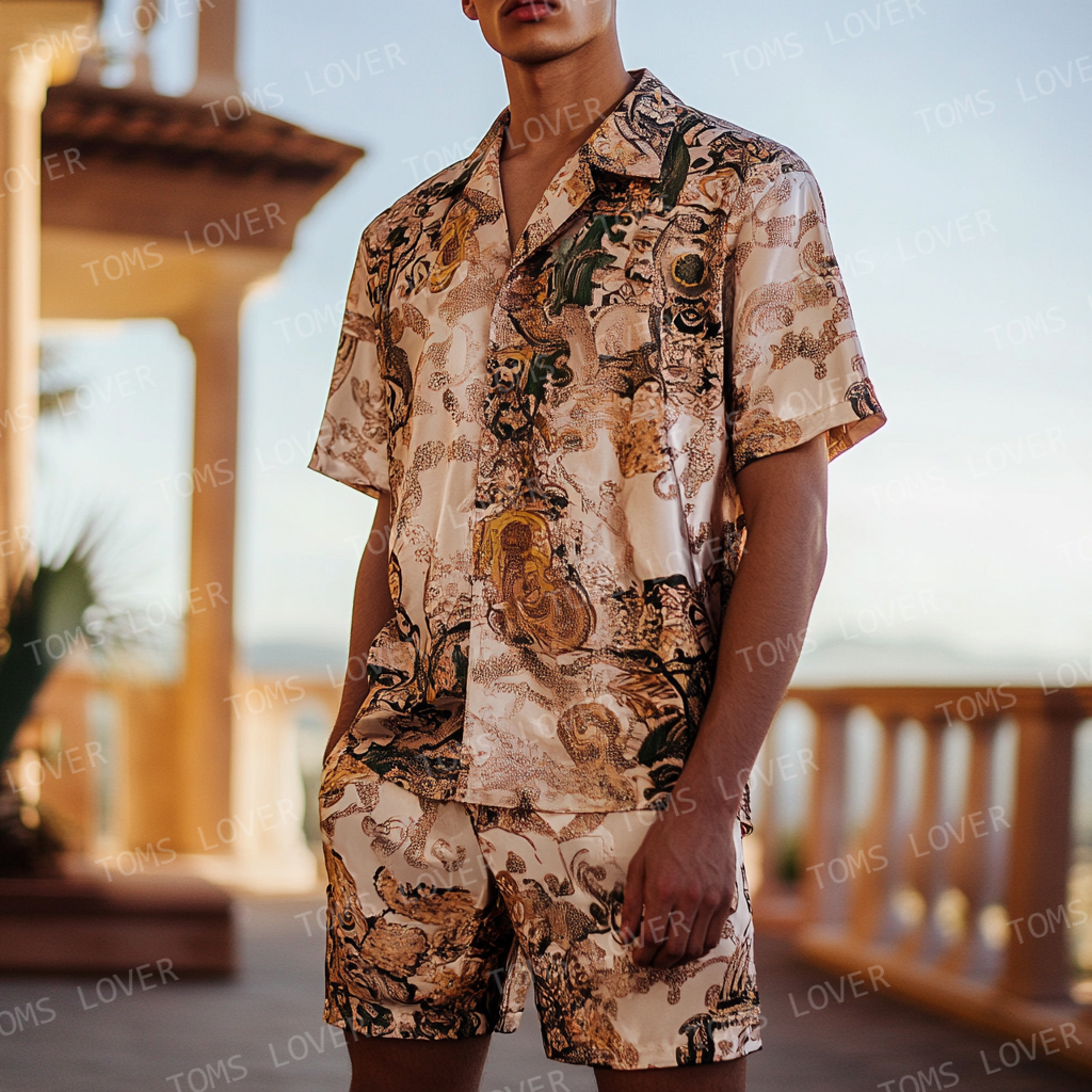 Men's Short-sleeved shirt set