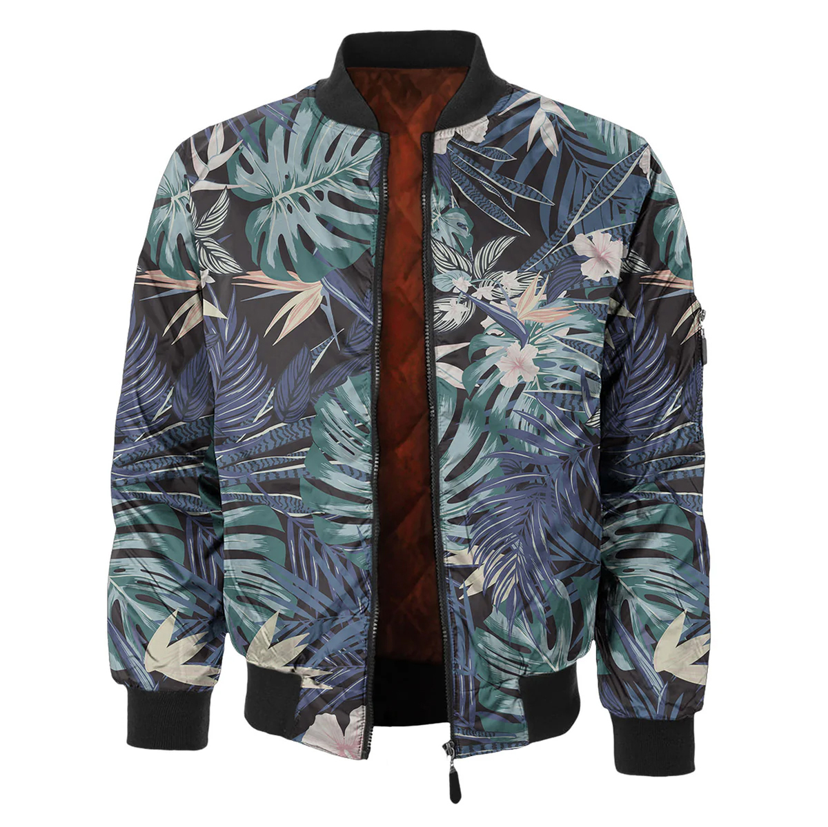 Men's Fashion Printed Zipper Jacket
