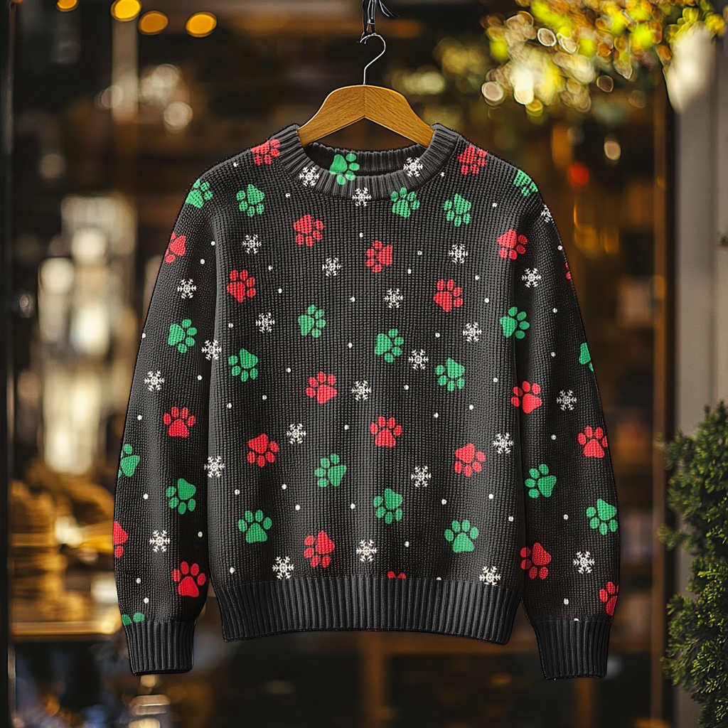 Christmas Fun Men's Crew Neck Pullover Sweater