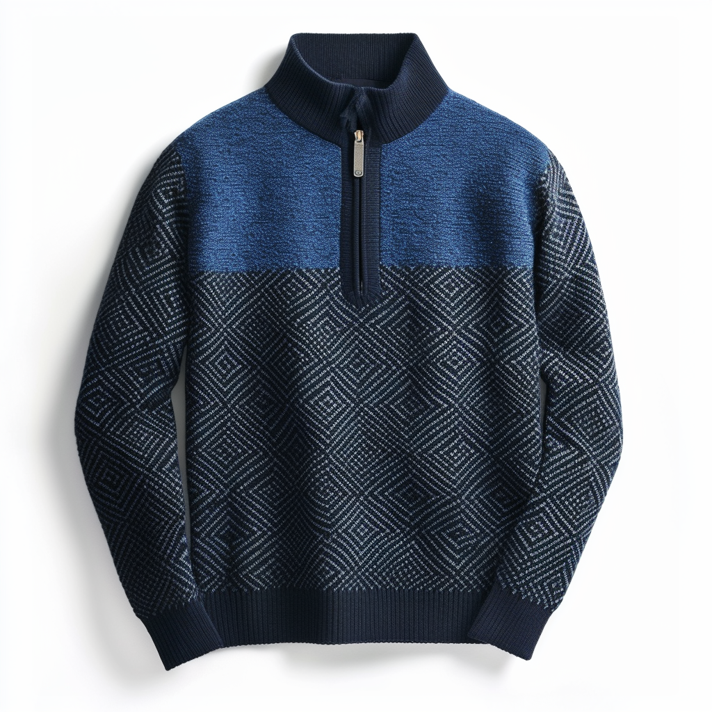 Men's casual half-zip Long sleeve sweatshirt sweater