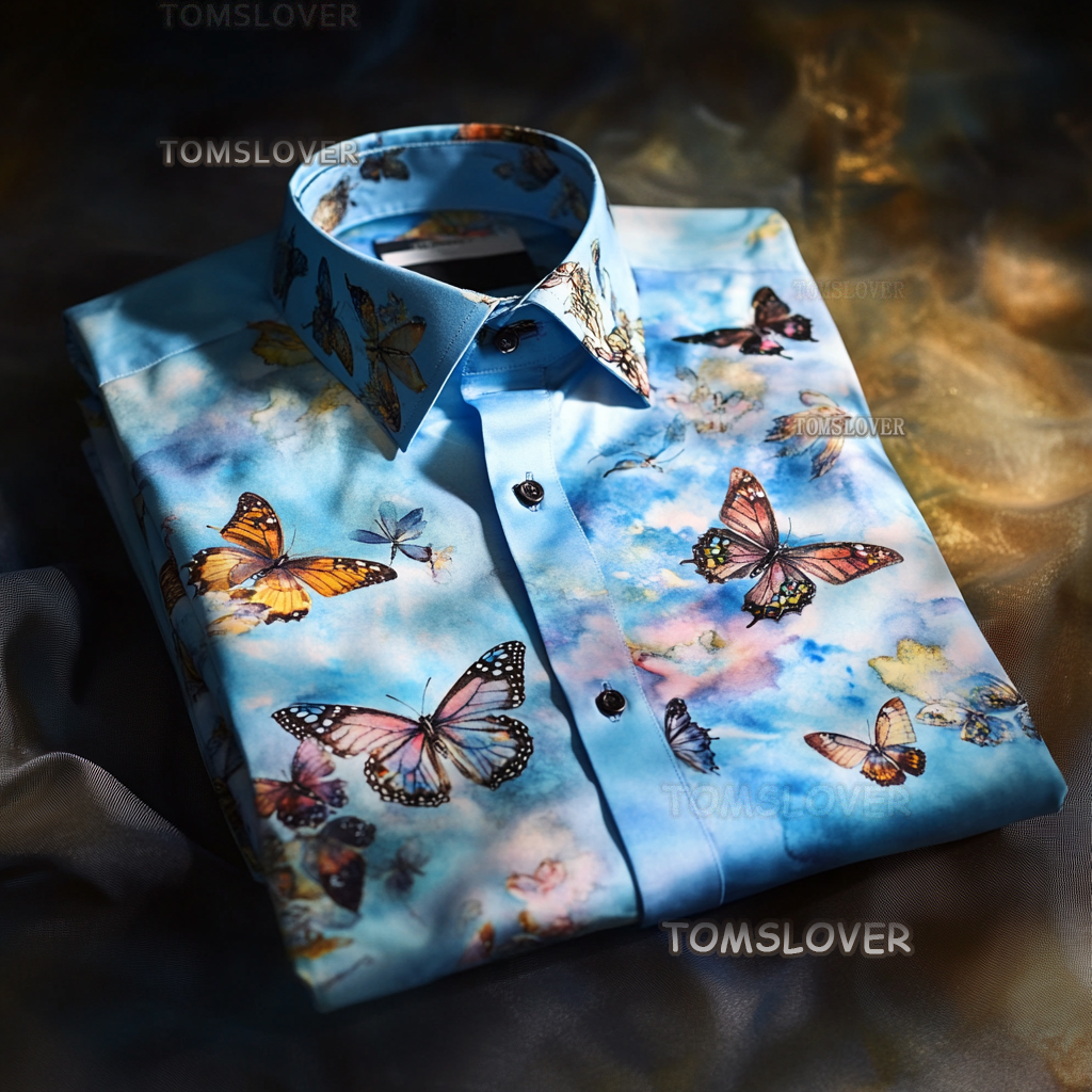 Waves men's shirt with wave pattern