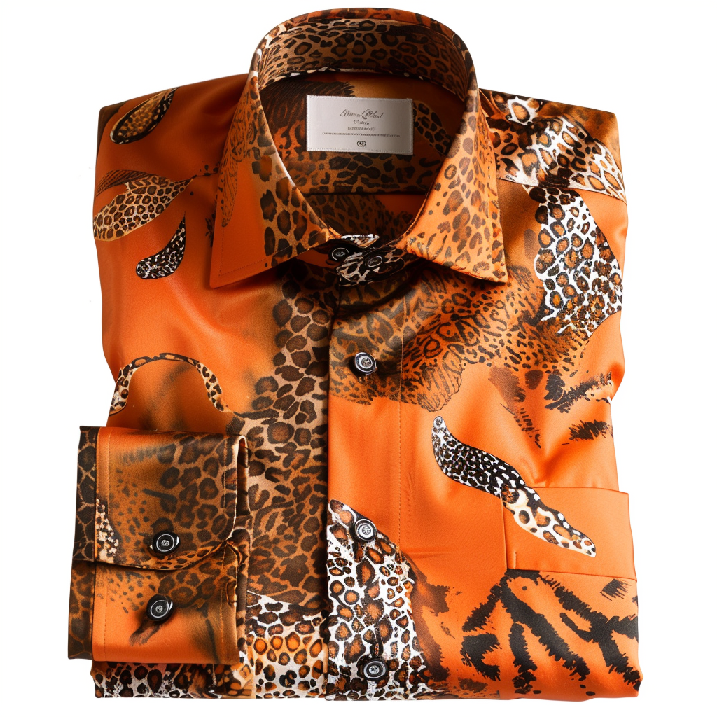  Exquisite Prints Men's Business Casual Printed Shirt