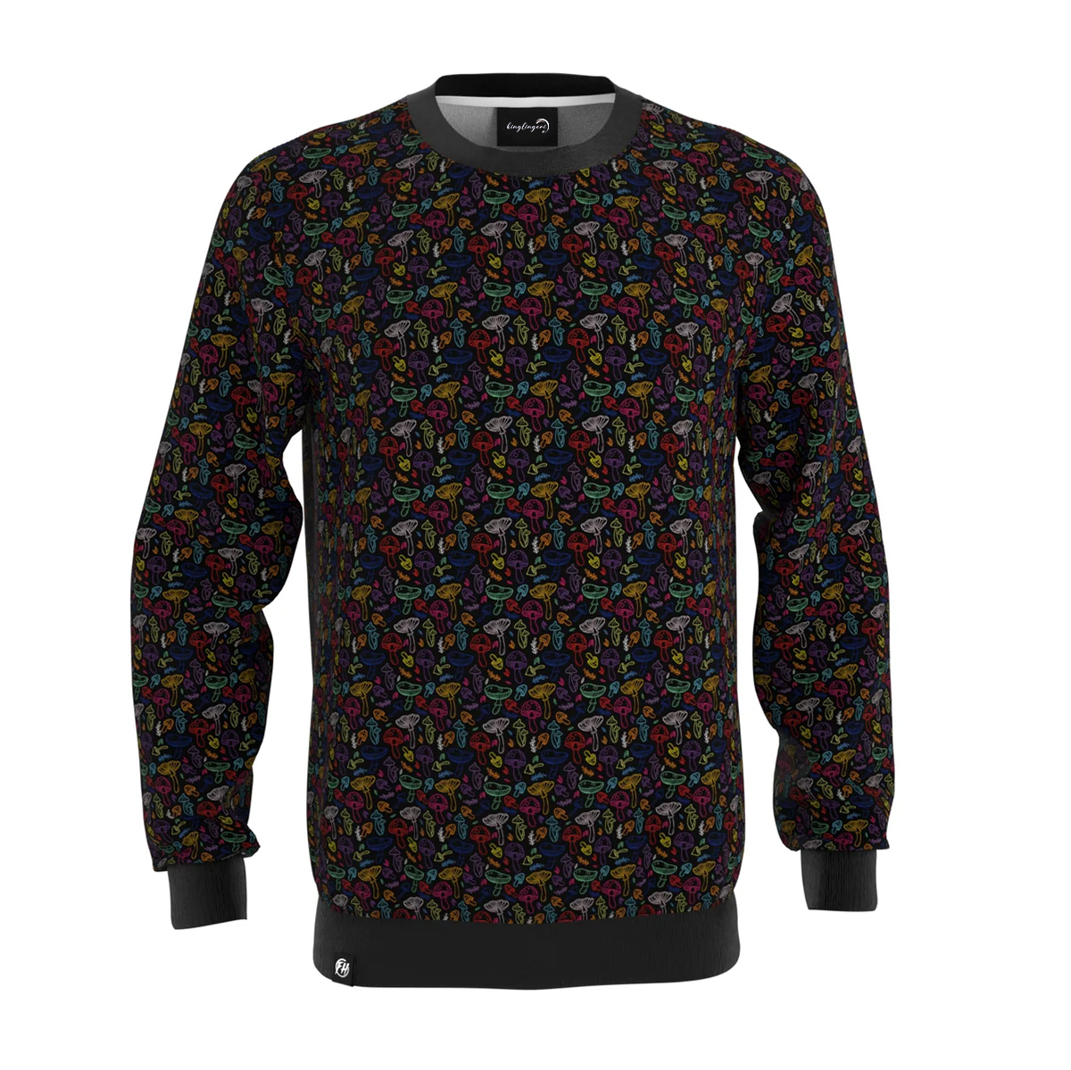 Print Sweatshirt Round Neck Pullover Men
