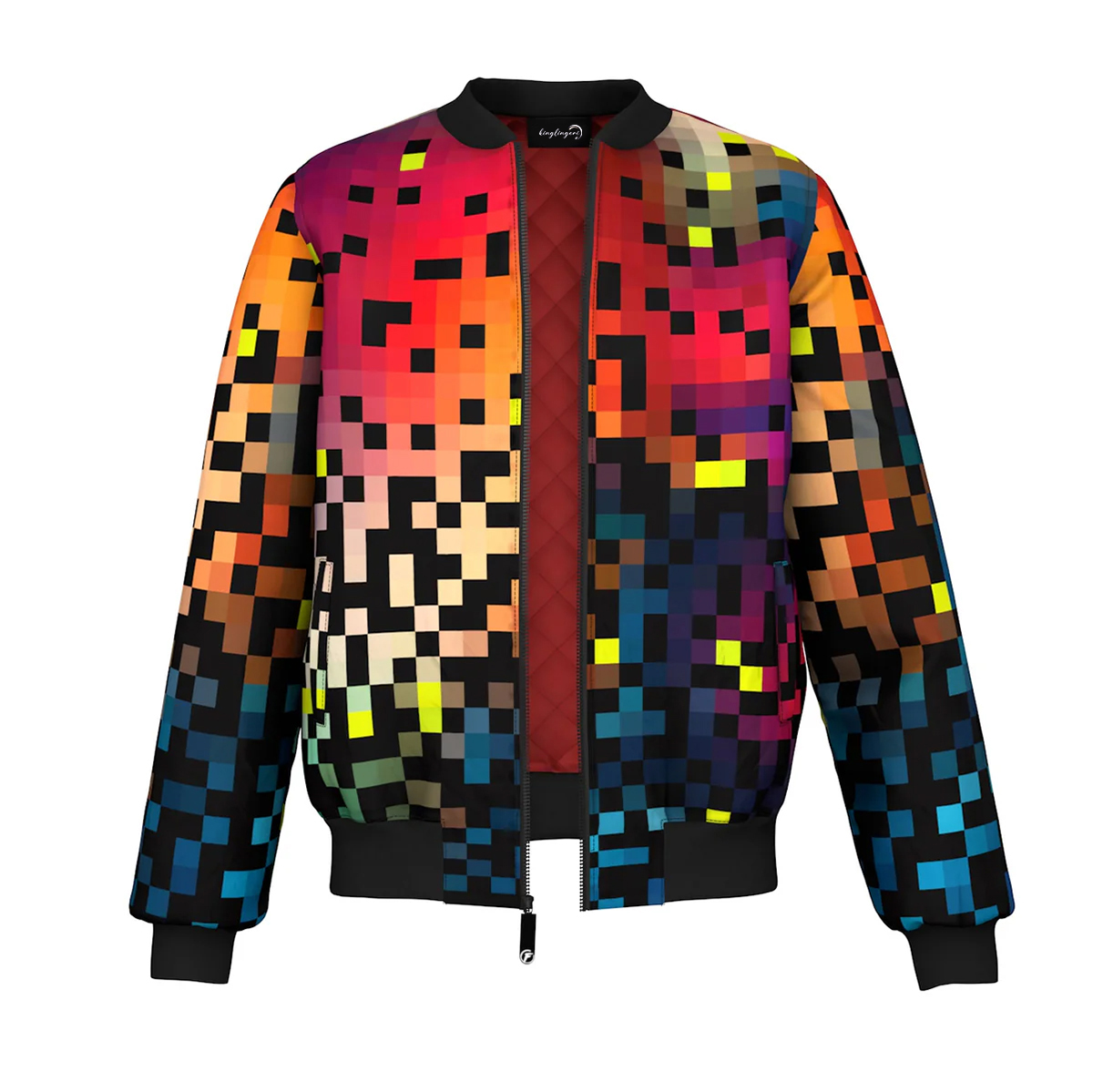 Men's Fashion Printed Zipper Jacket