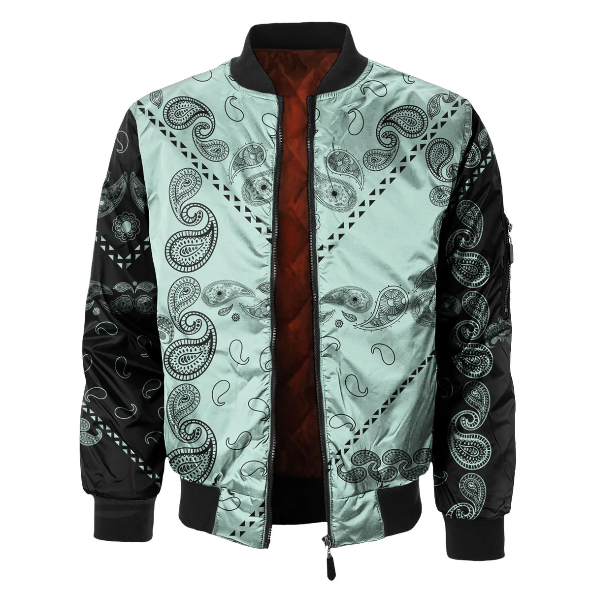 Men's Fashion Printed Zipper Jacket