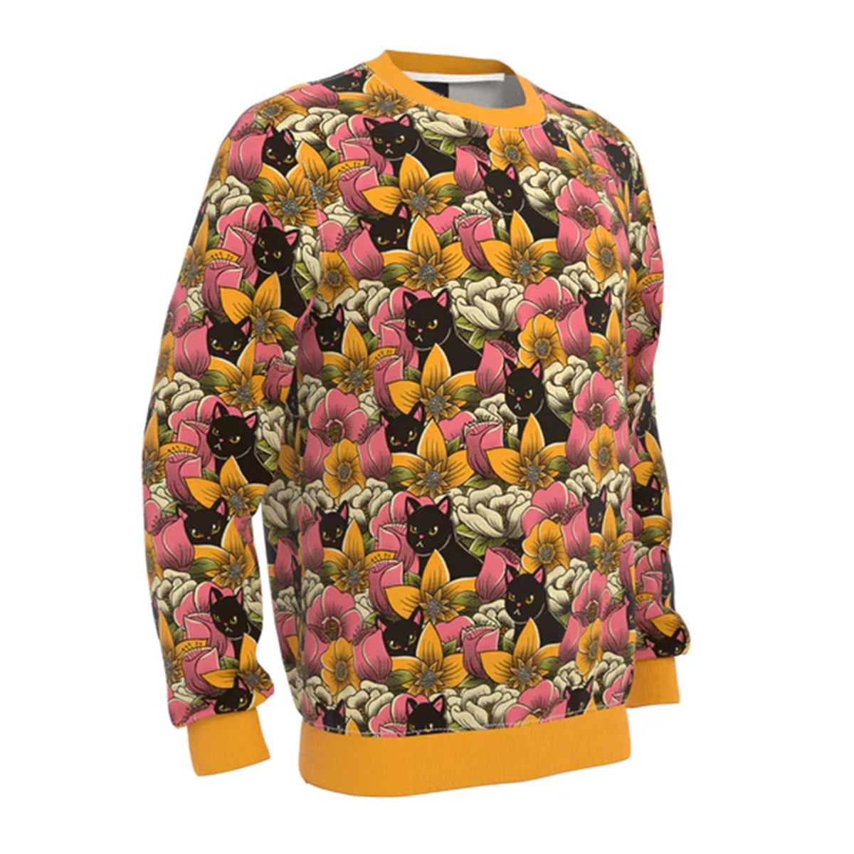 Print Sweatshirt Round Neck Pullover Men