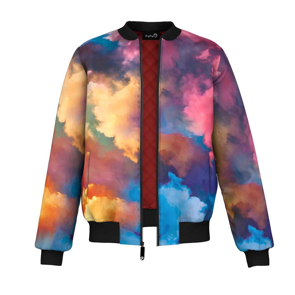 Men's Fashion Printed Zipper Jacket