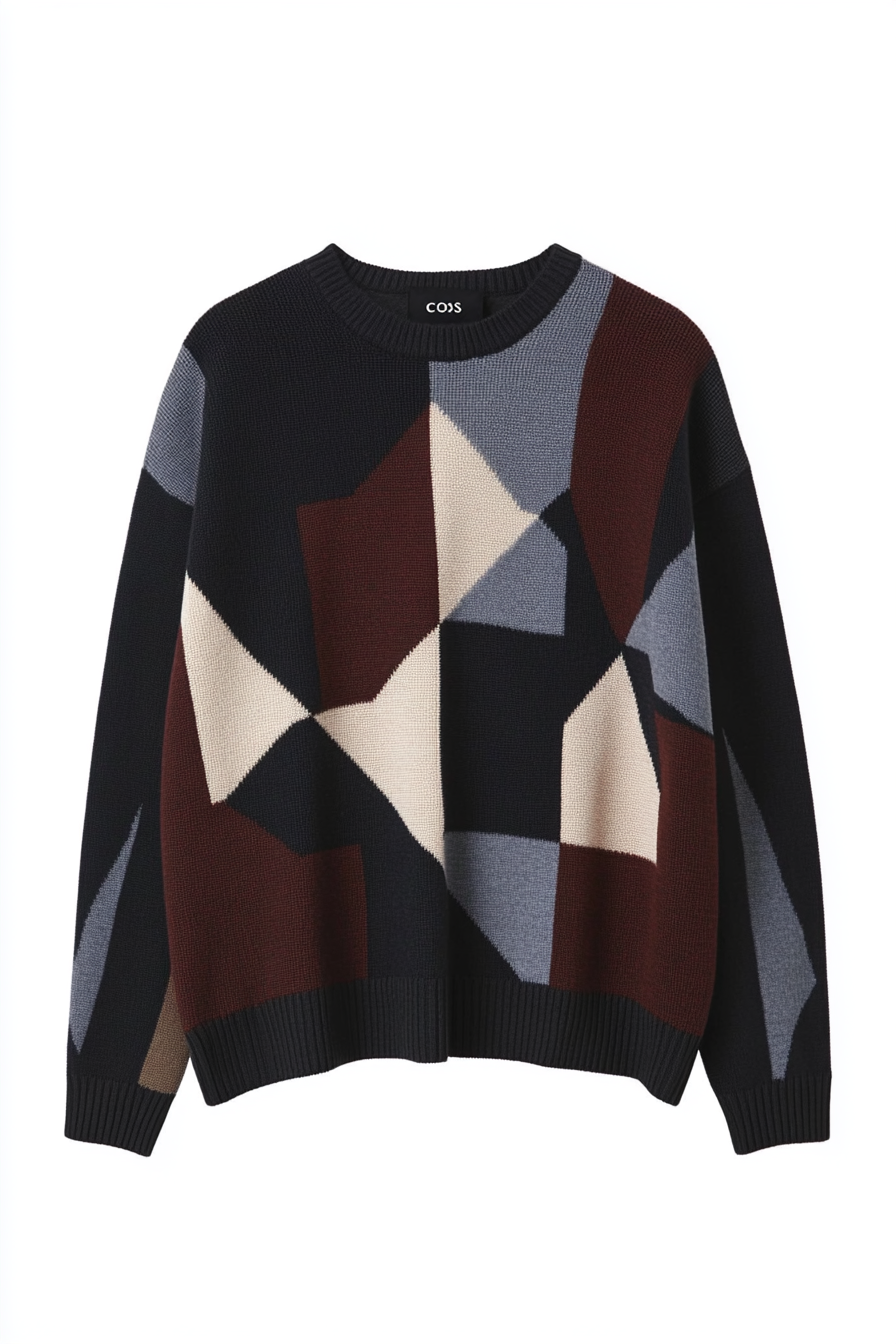 Men's warm soft comfortable round neck pullover sweater