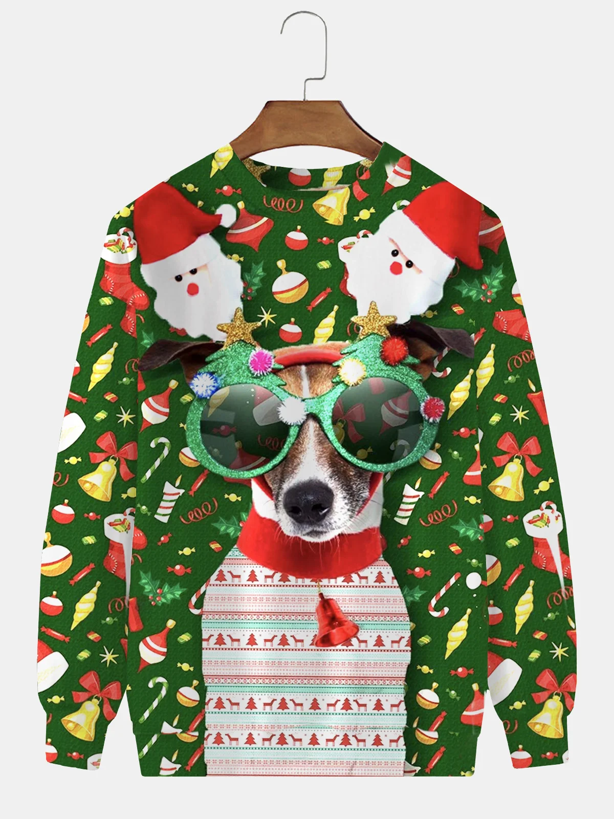 Men's Retro Casual Christmas Party Art Sweatshirt