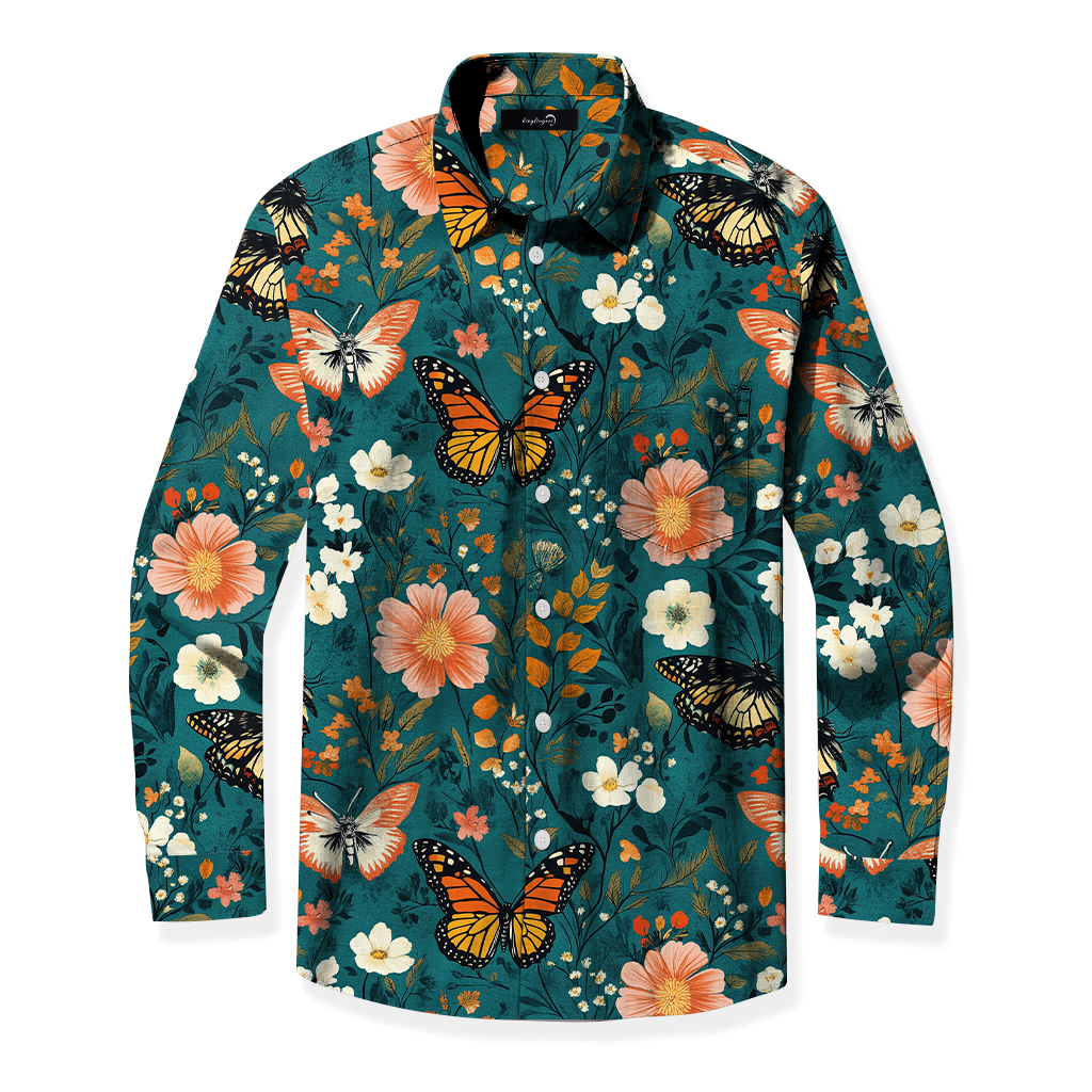 TomsloverBusiness Casual Chic Printed Shirt 100% cotton