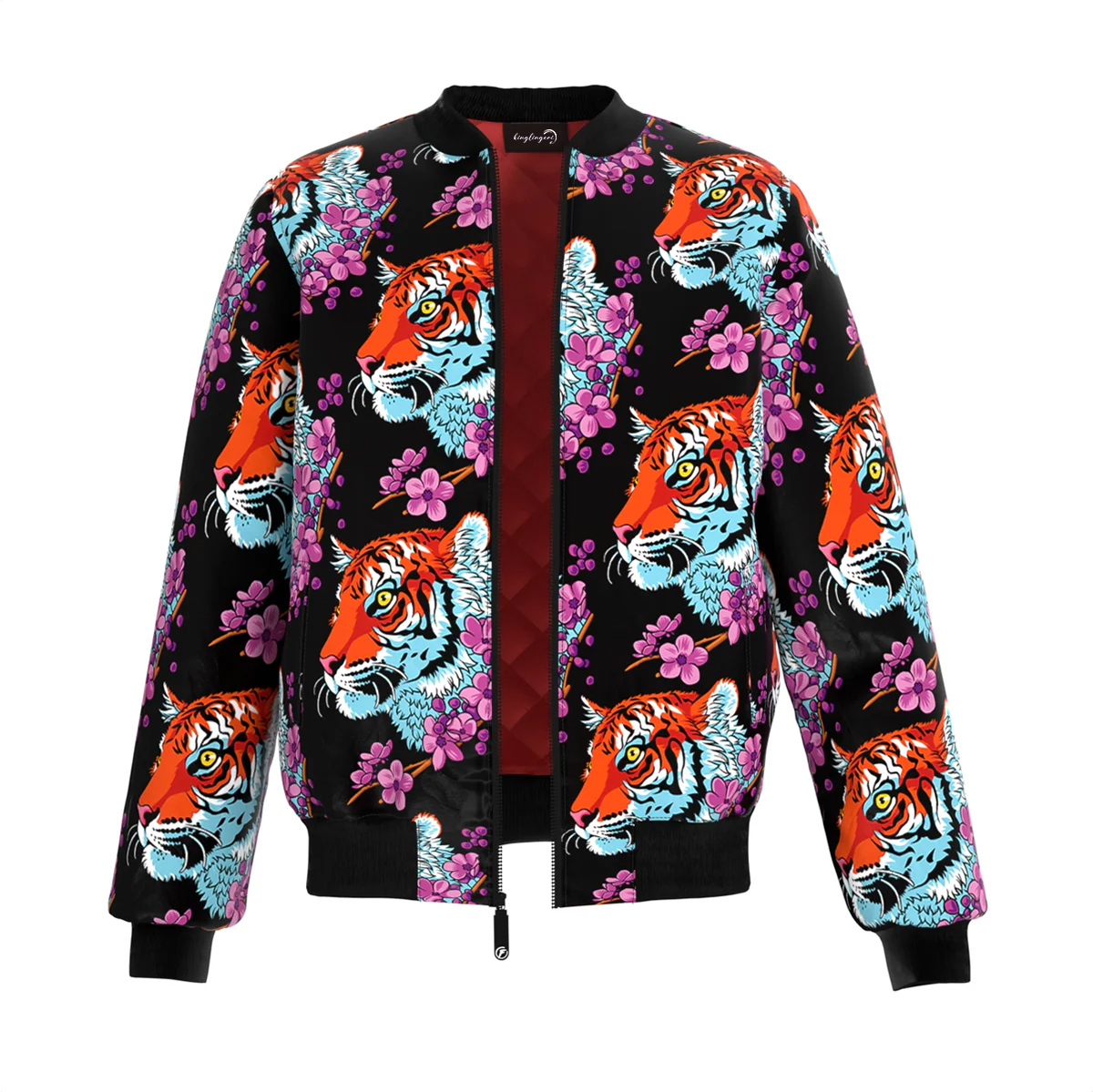 Men's Fashion Printed Zipper Jacket