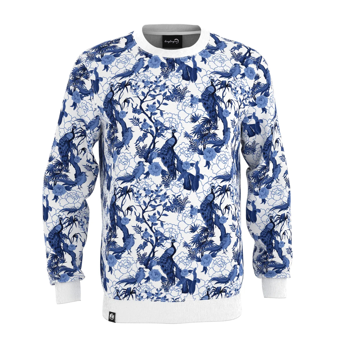 Print Sweatshirt Round Neck Pullover Men