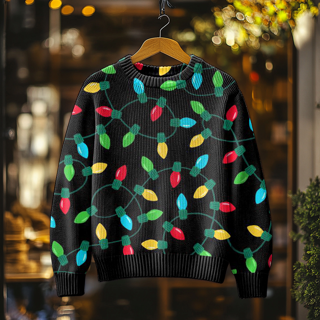 Christmas Fun Men's Crew Neck Pullover Sweater