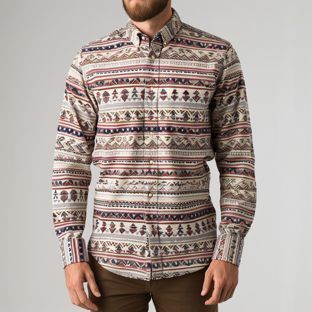 Men's Printed Shirt Woven Pattern