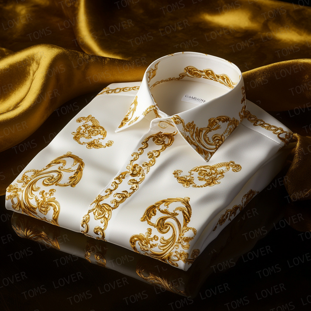 Business Elegant Paisley Shirt Wedding Shirt Men's Shirt