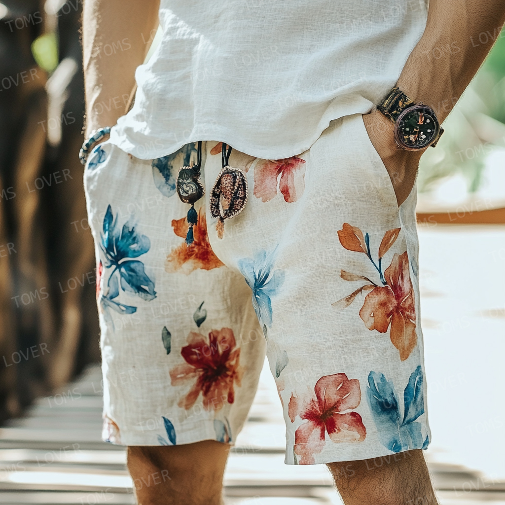 Men's Linen Shorts
