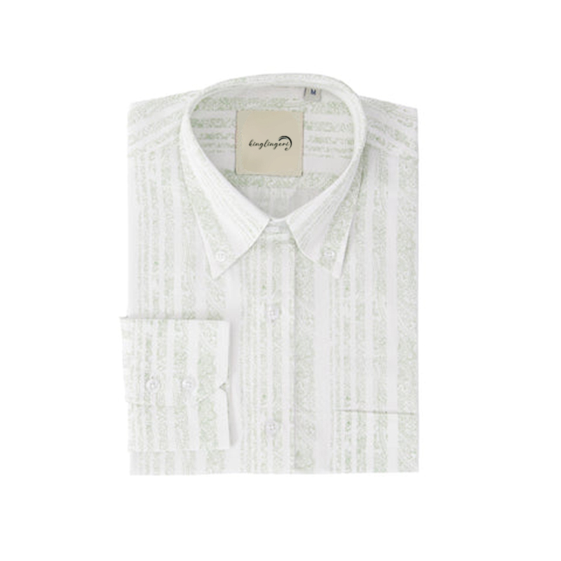 TomsloverFloral Shirt Men's Casual Regular Long Sleeve