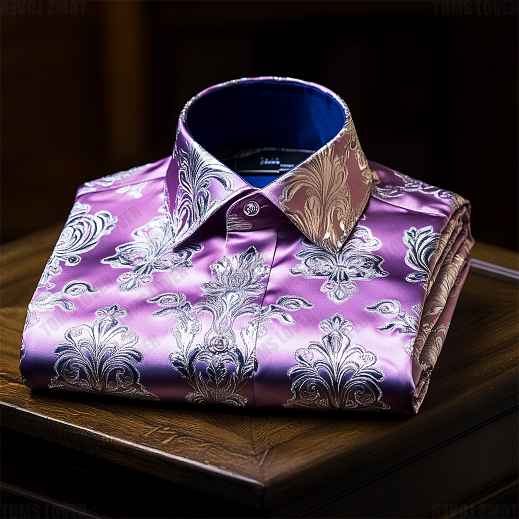 Business Elegant Baroque Shirt Wedding Shirt Men's Shirt