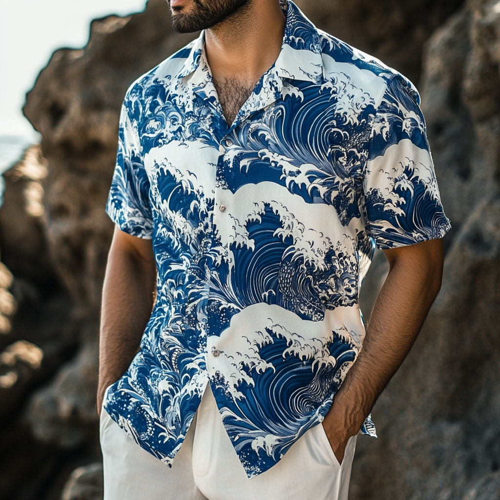 Cotton Casual Resort Hawaiian Shirt