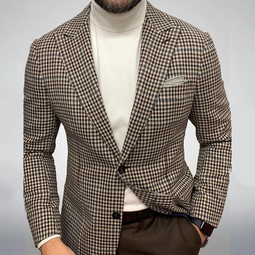 Unique design single button blazer jacket