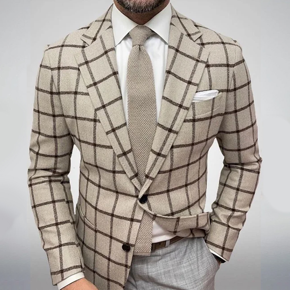 Unique design single button blazer jacket