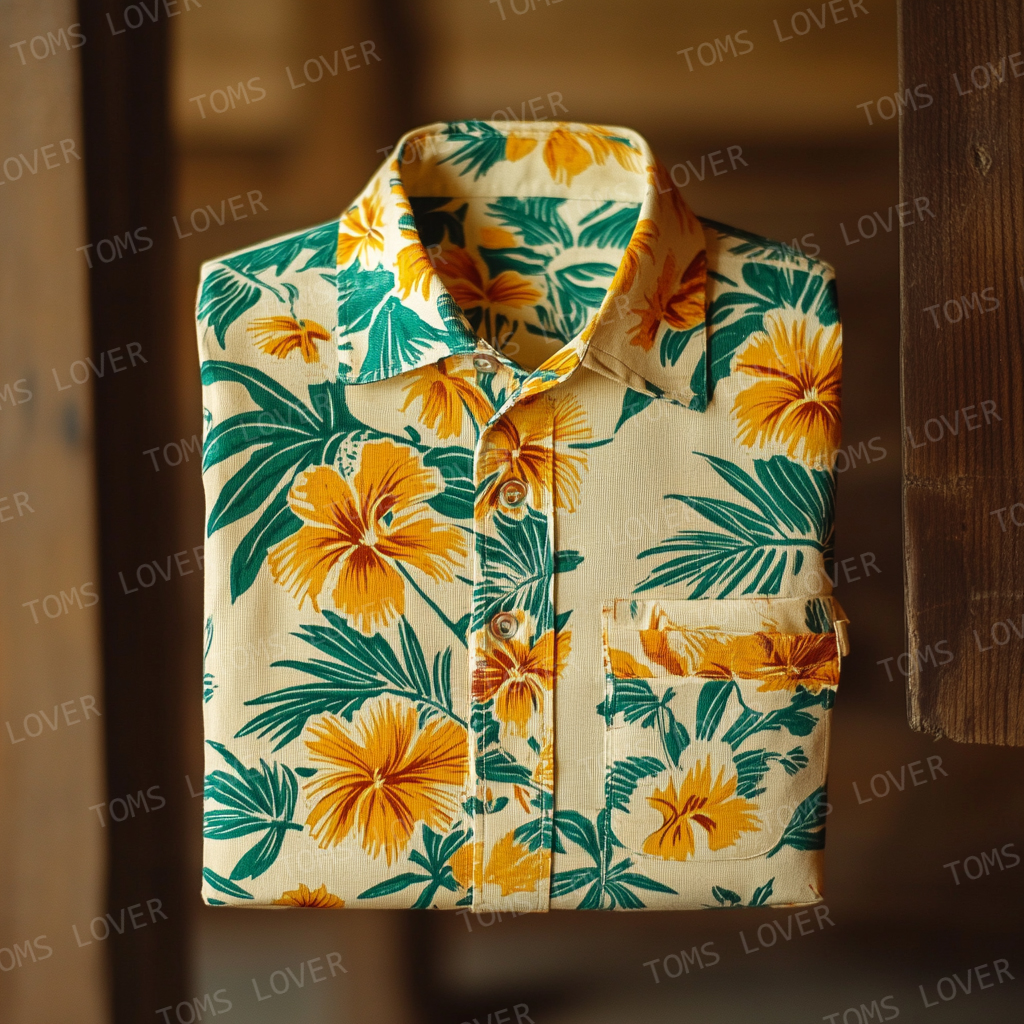 Floral print shirt for men