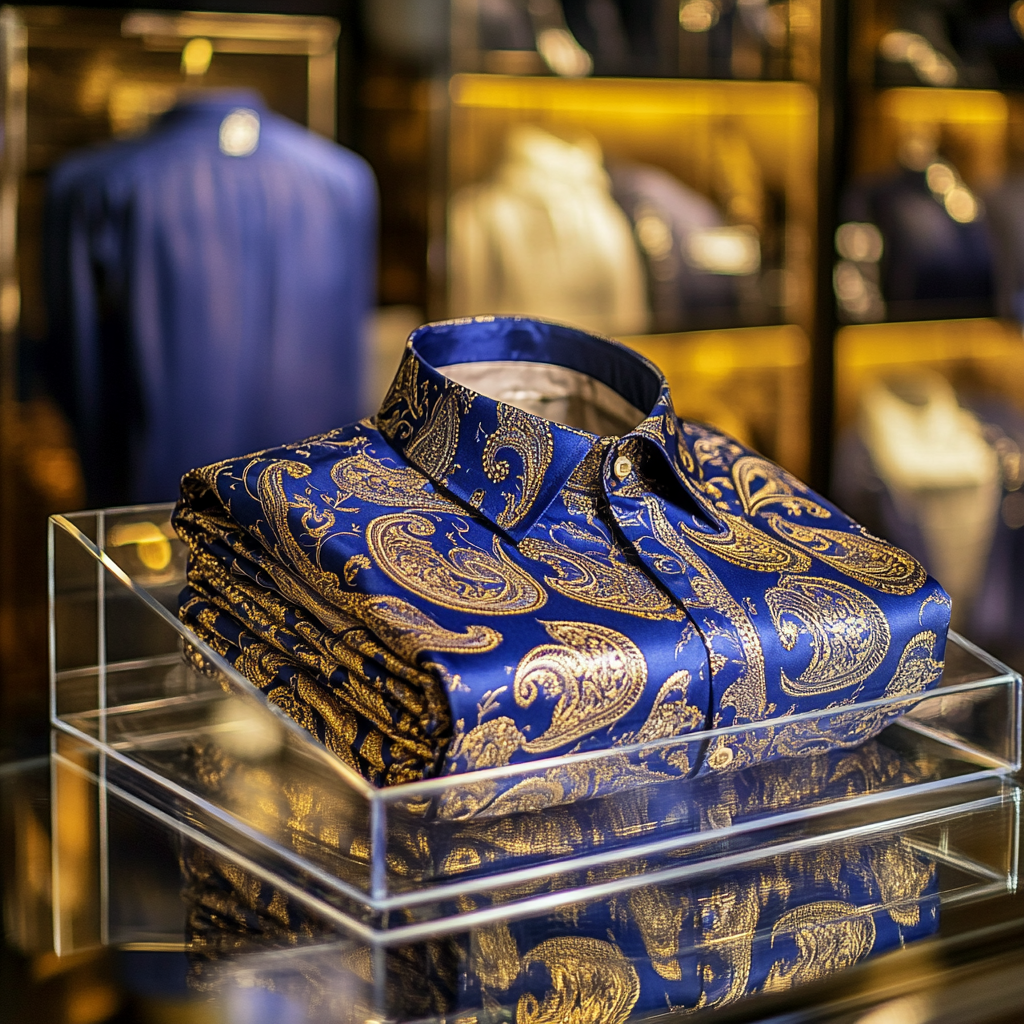 High quality business printed shirts long-sleeved shirt