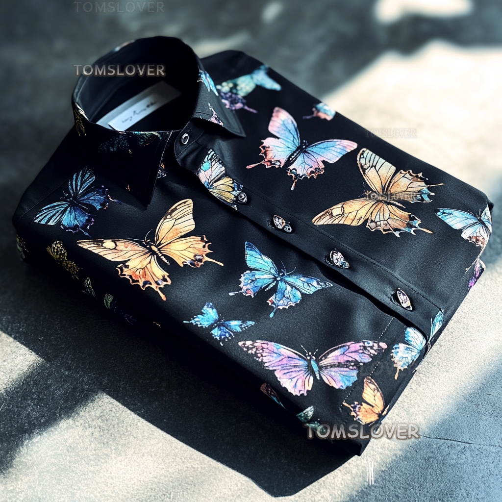 Waves men's shirt with wave pattern