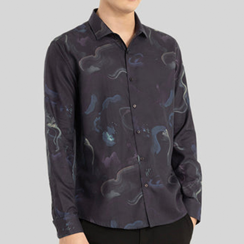 Printed Shirt Men's Long Sleeve Shirts 