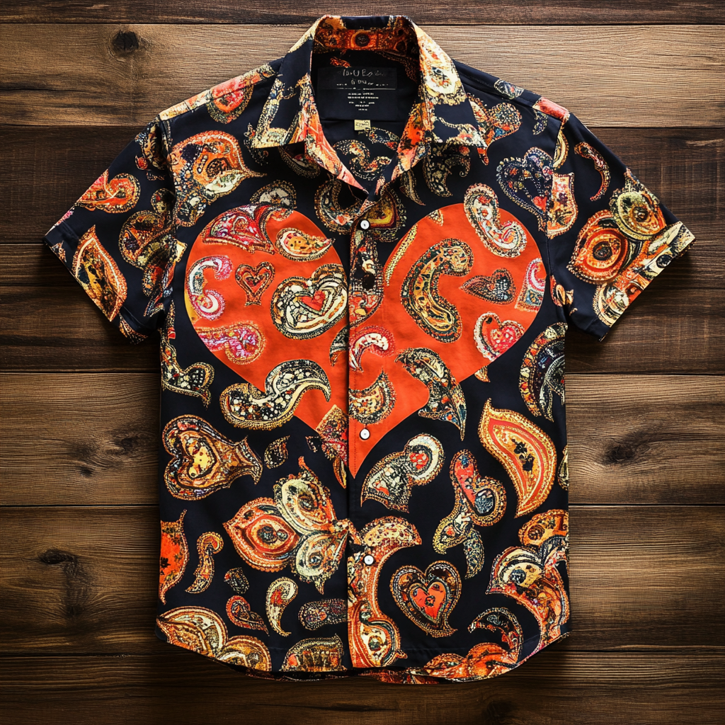 Valentine Heart Surprise Paisley Shirt