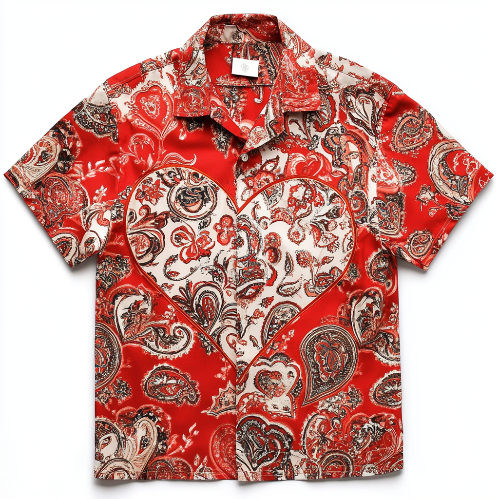 Valentine Heart Surprise Paisley Shirt