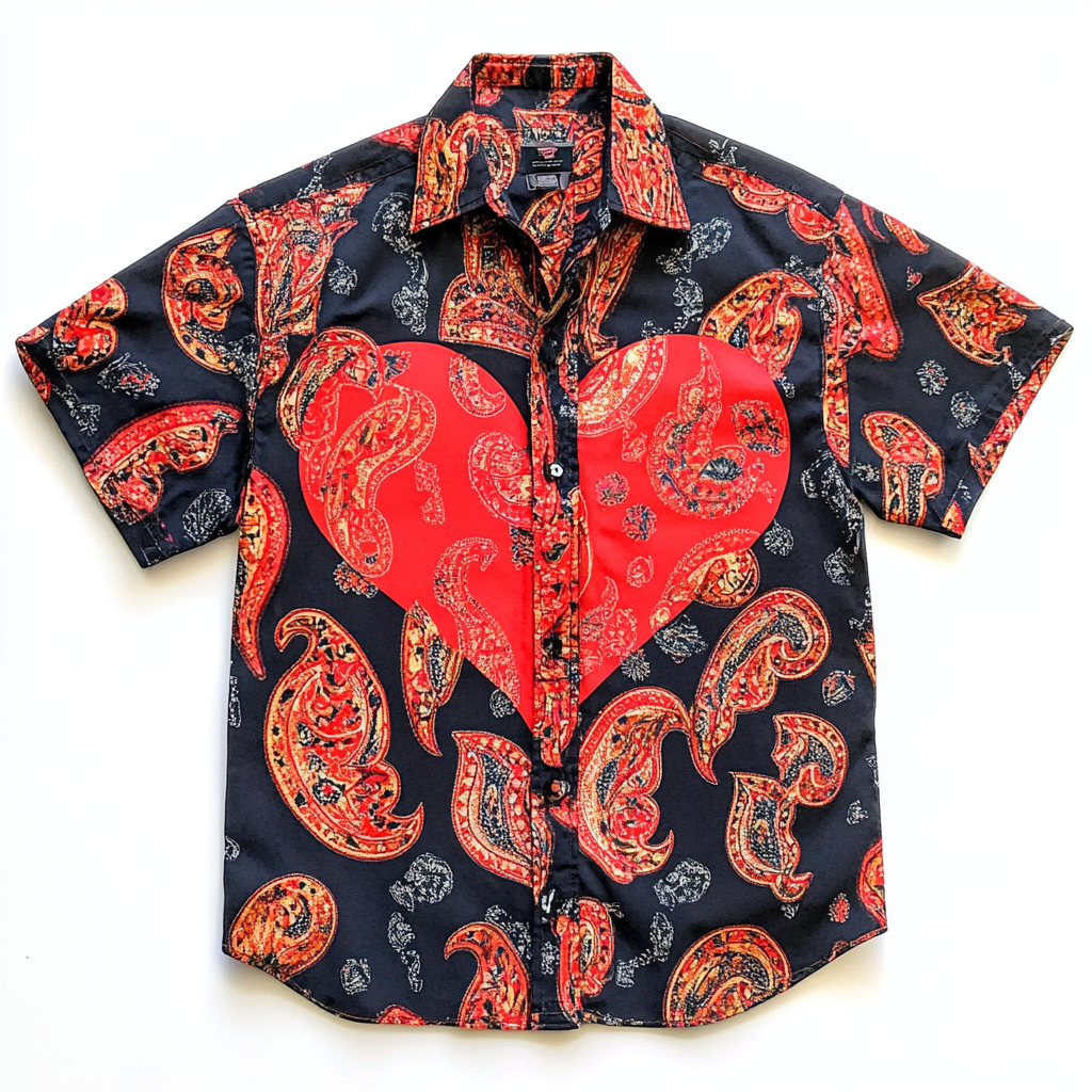 Valentine Heart Surprise Paisley Shirt