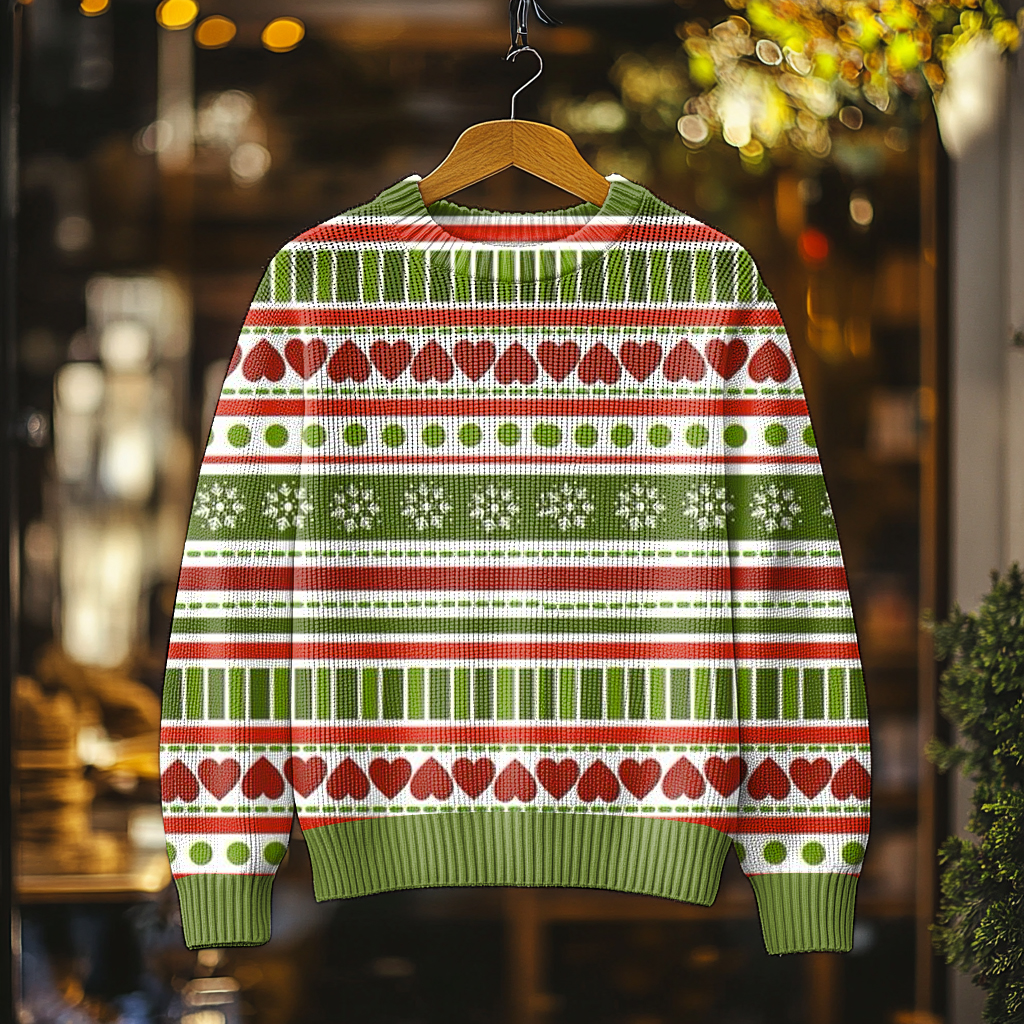 Christmas Fun Men's Crew Neck Pullover Sweater