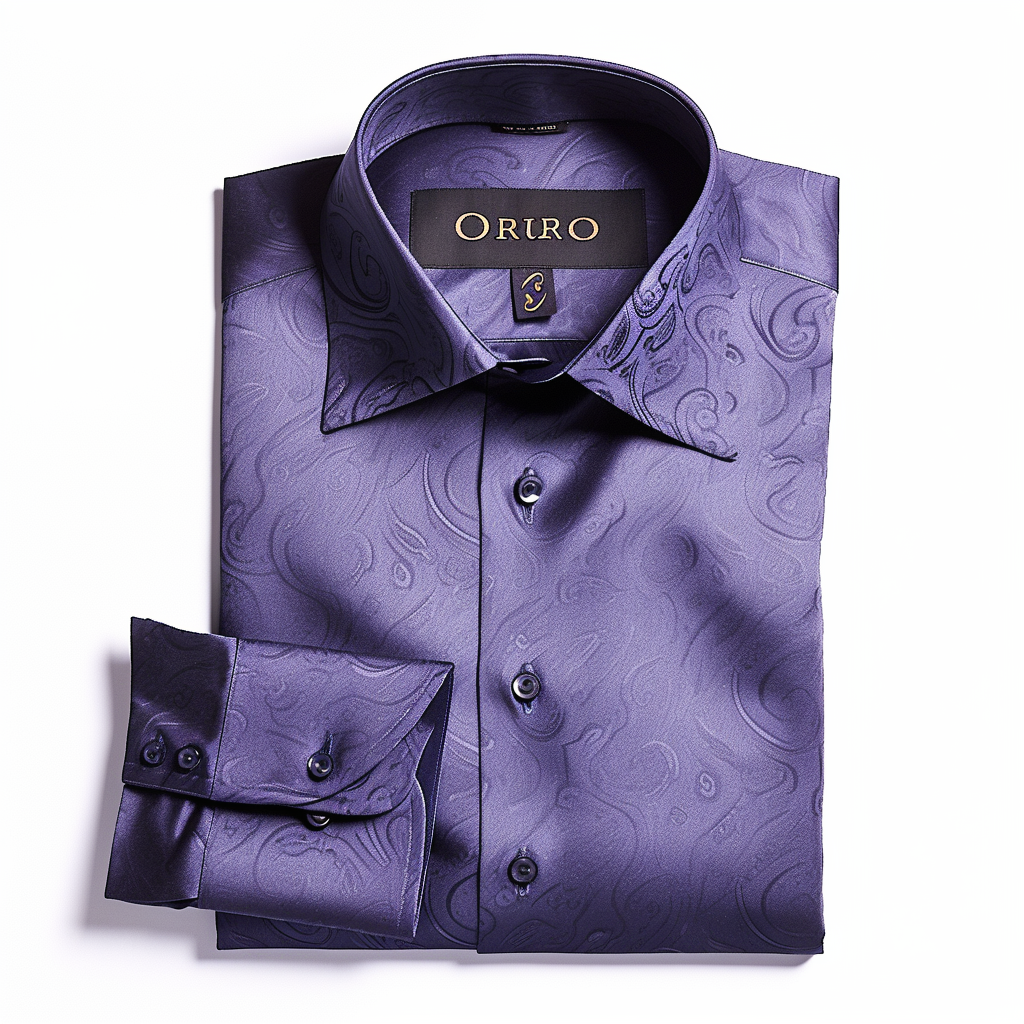 Men's Luxury Spiral Long Sleeve Shirt