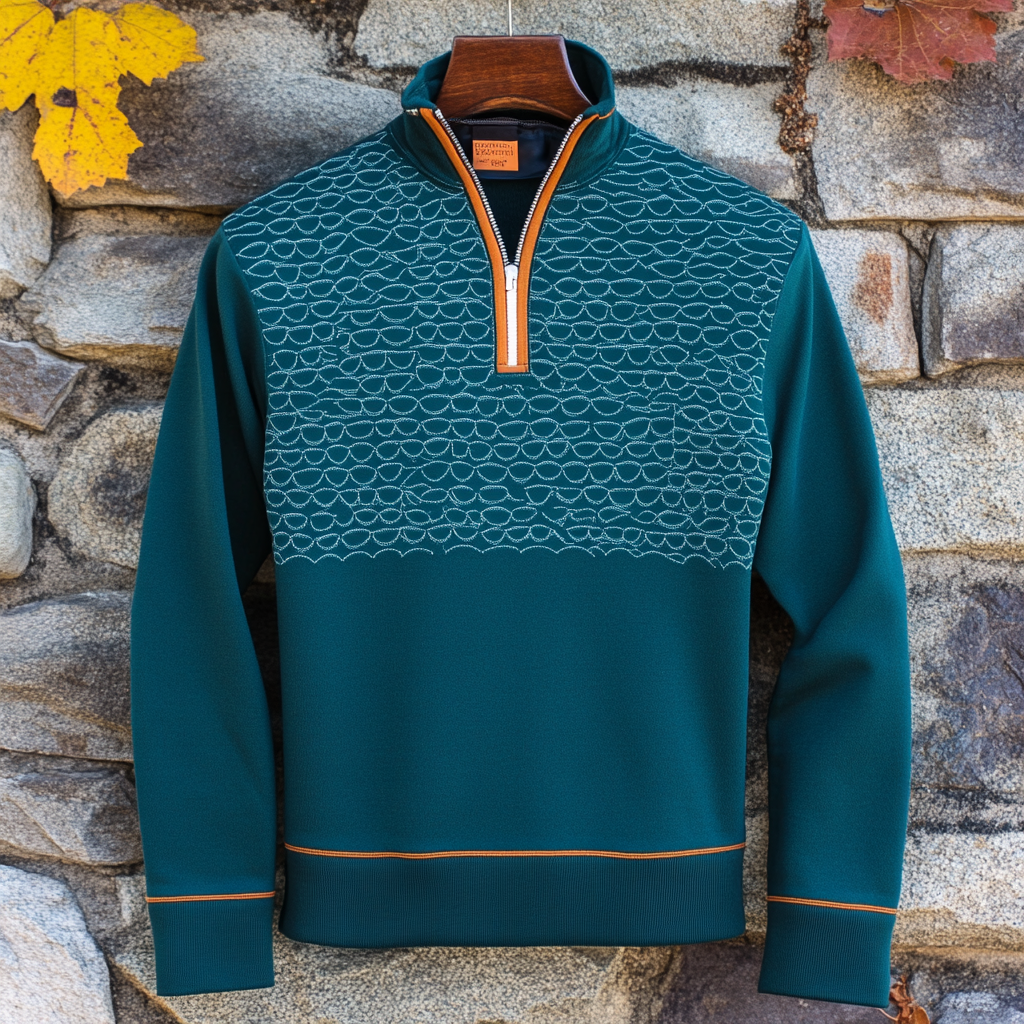 Men's casual half-zip Long sleeve sweatshirt sweater