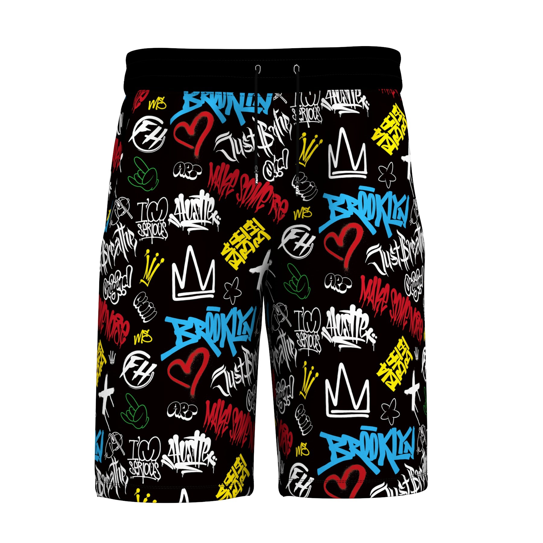 Abstract art graffiti Hawaiian Shorts