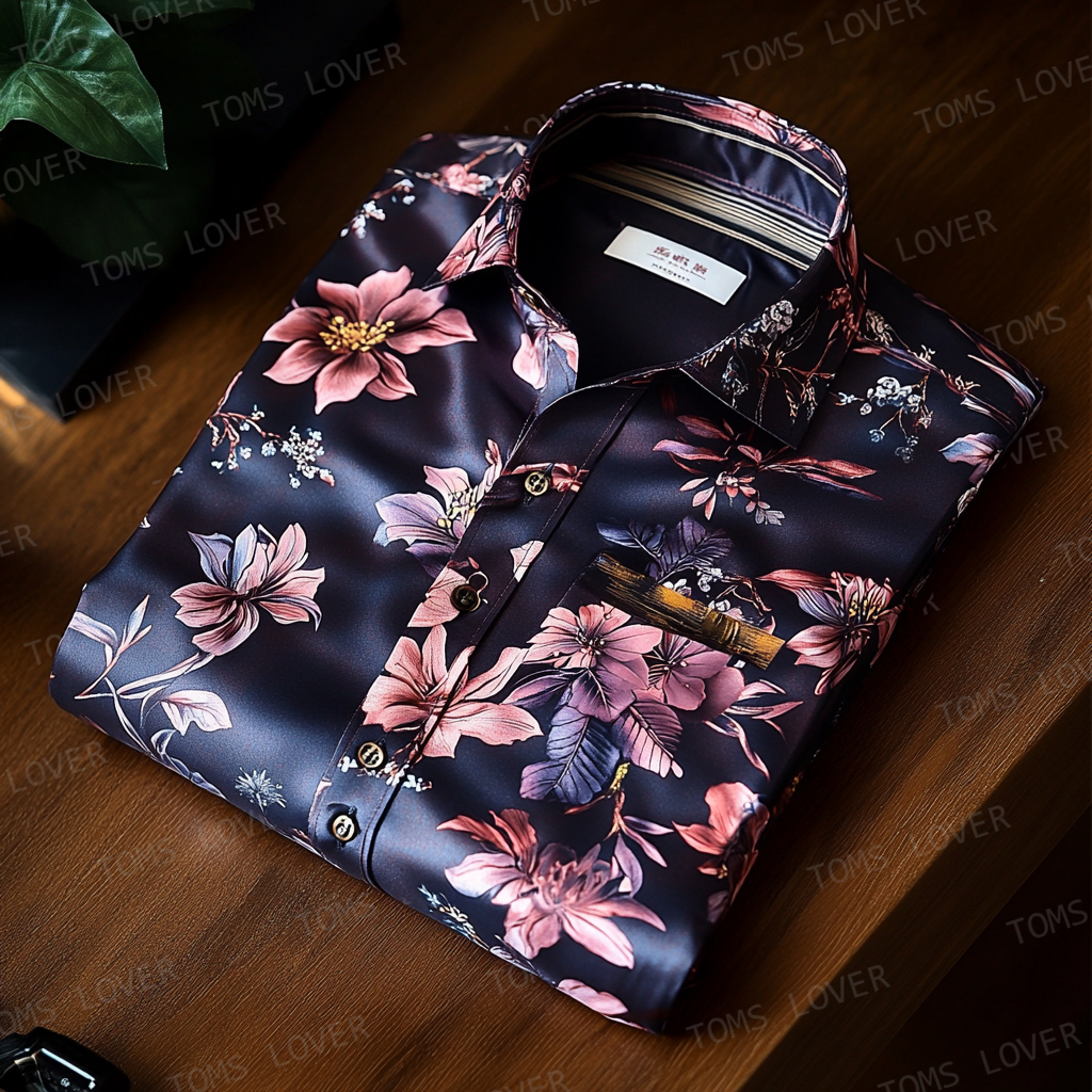 Men's casual Floral print shirt