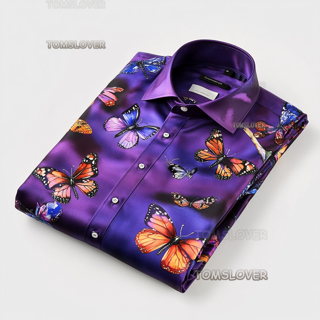 Waves men's shirt with wave pattern