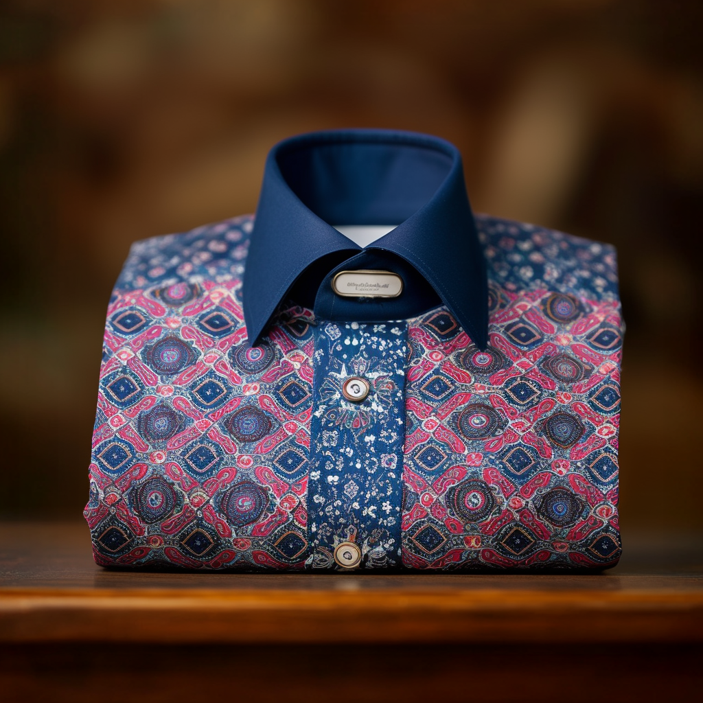 TomsloverAutumn business casual printed shirt long sleeves