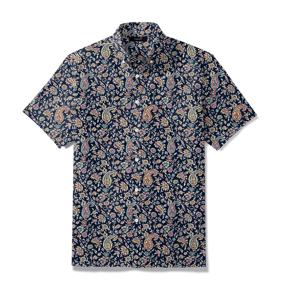 TomsloverBusiness Casual Chic Printed Shirt 100% cotton