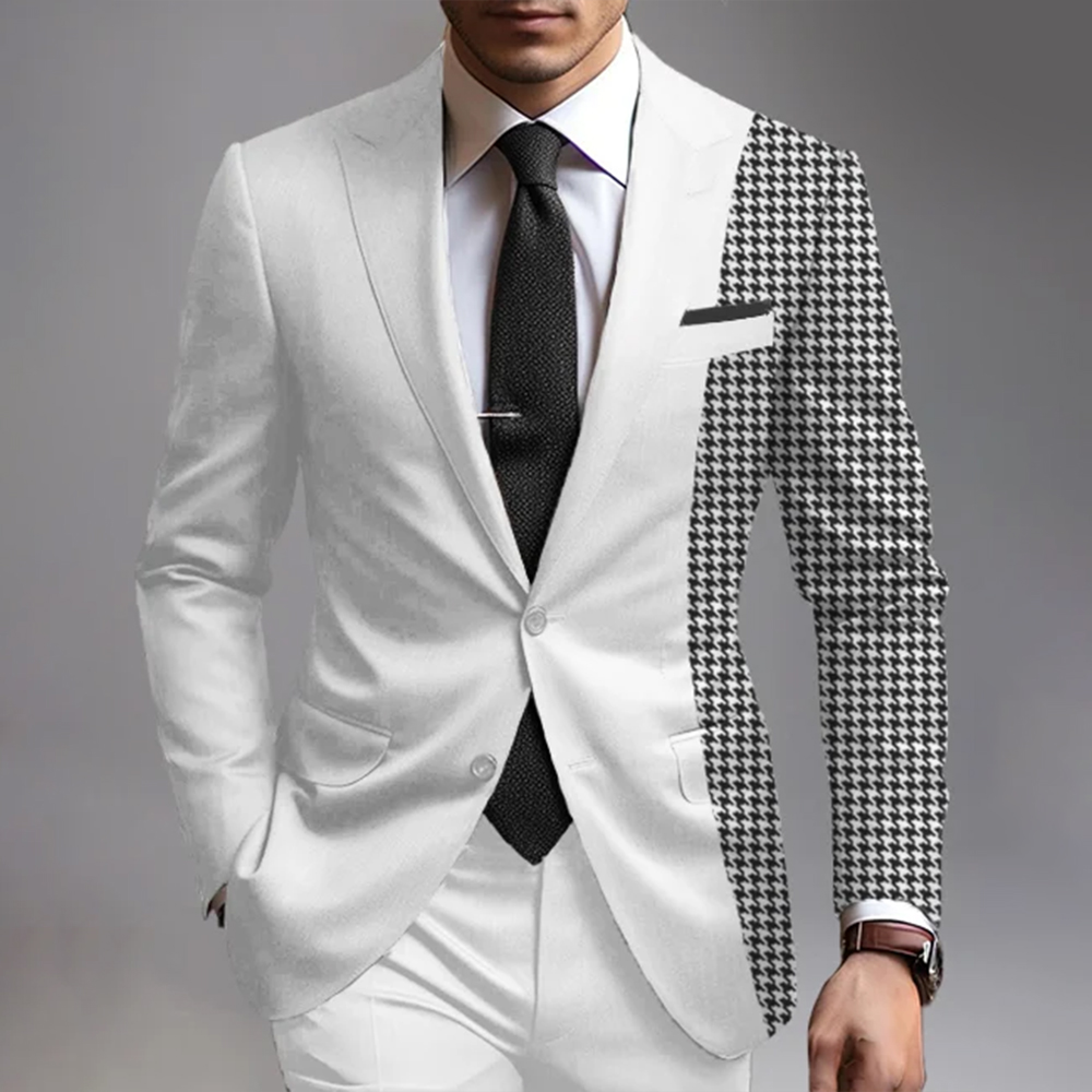 Unique design single button blazer jacket