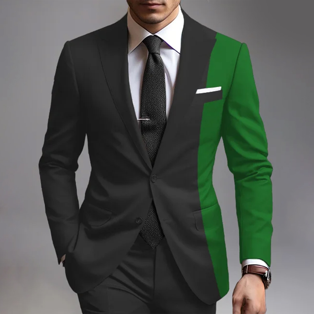 Unique design single button blazer jacket