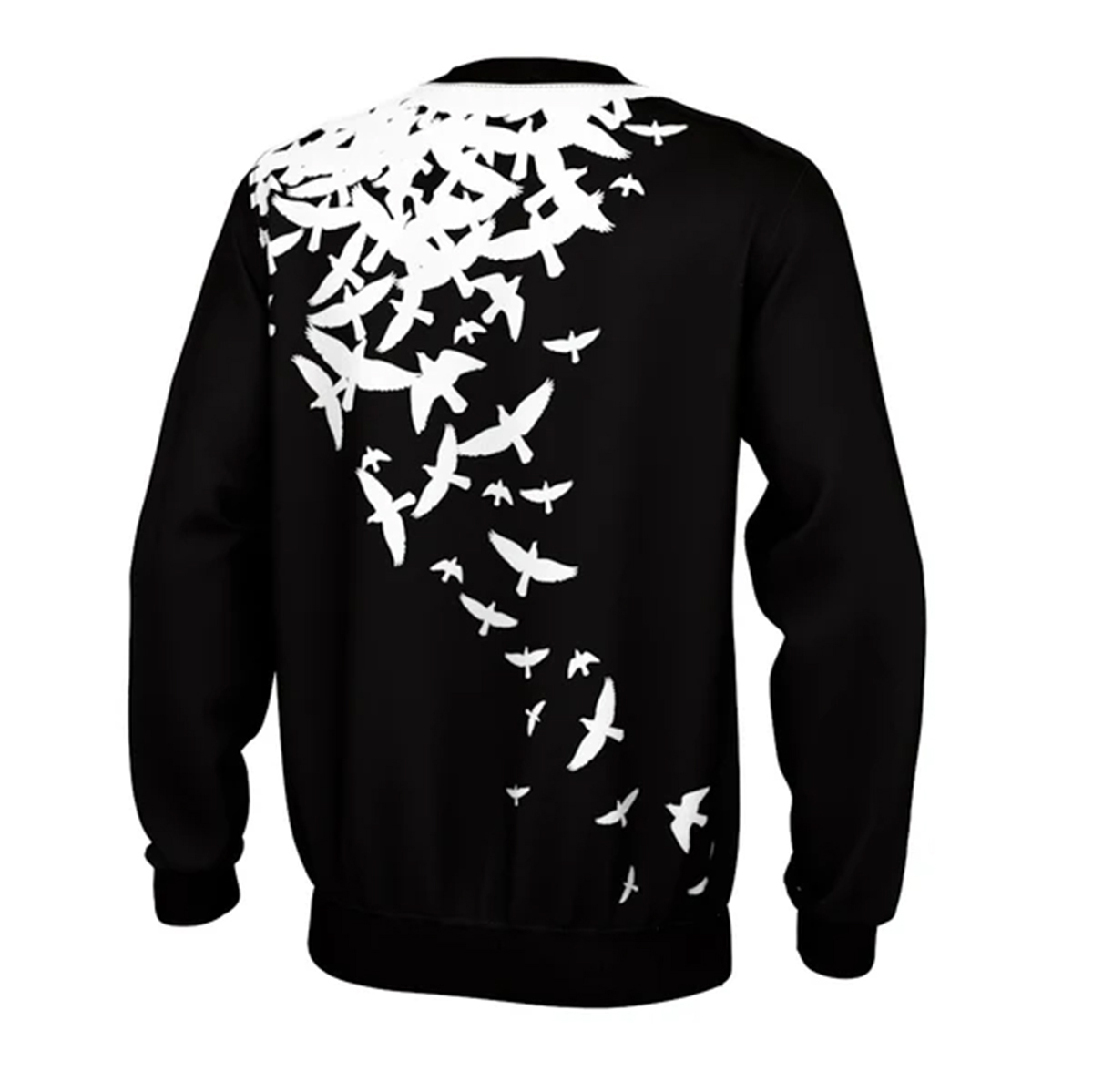 Print Sweatshirt Round Neck Pullover Men