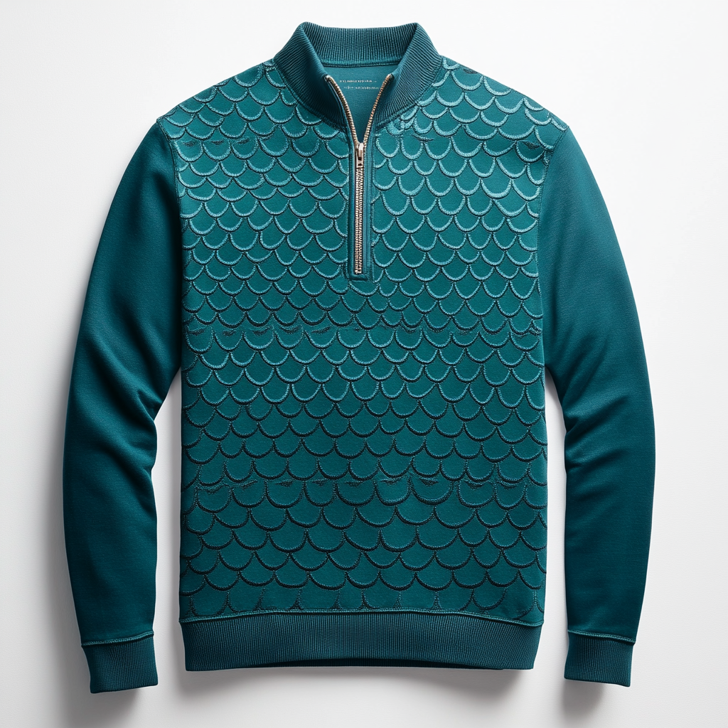 Men's casual half-zip Long sleeve sweatshirt sweater