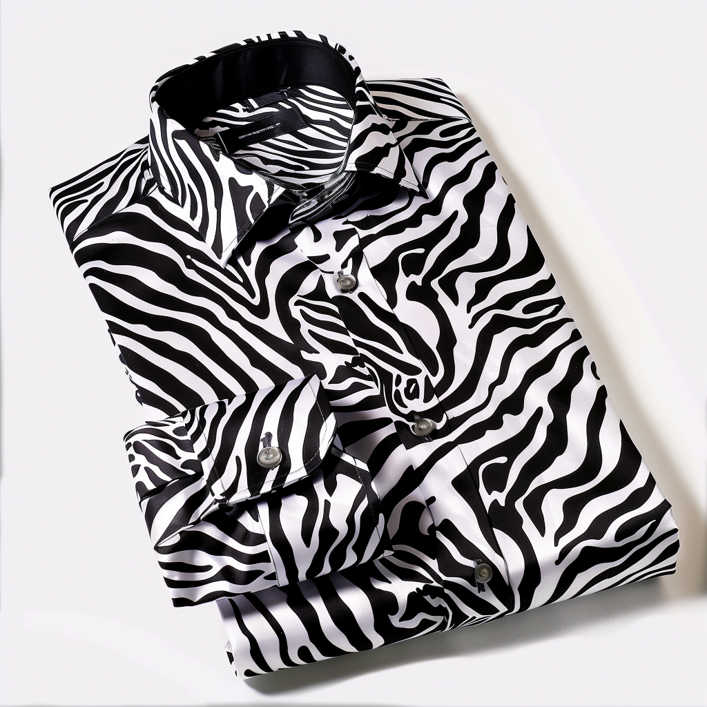 TomsloverZebra Print Casual Fashion Long Sleeve Shirt