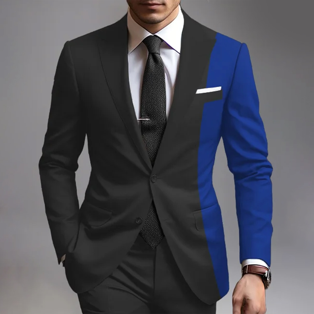 Unique design single button blazer jacket