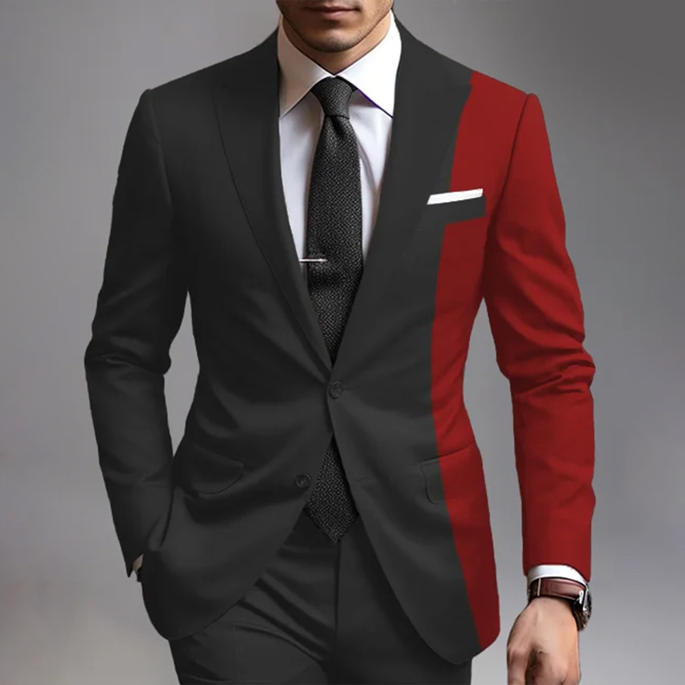 Unique design single button blazer jacket