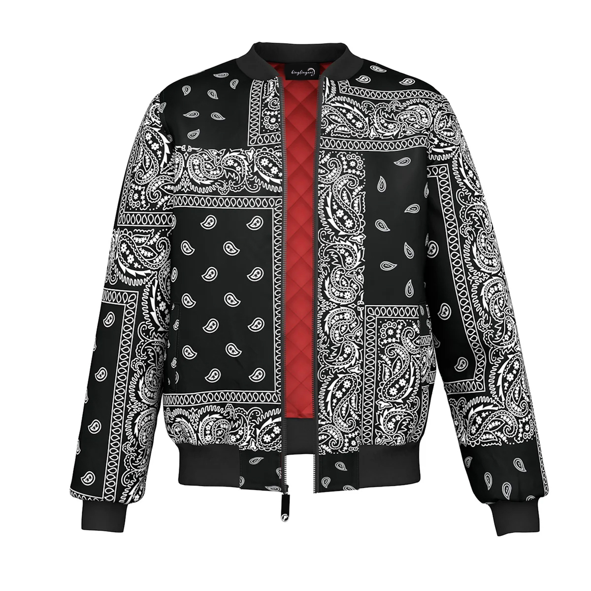 Men's Fashion Printed Zipper Jacket