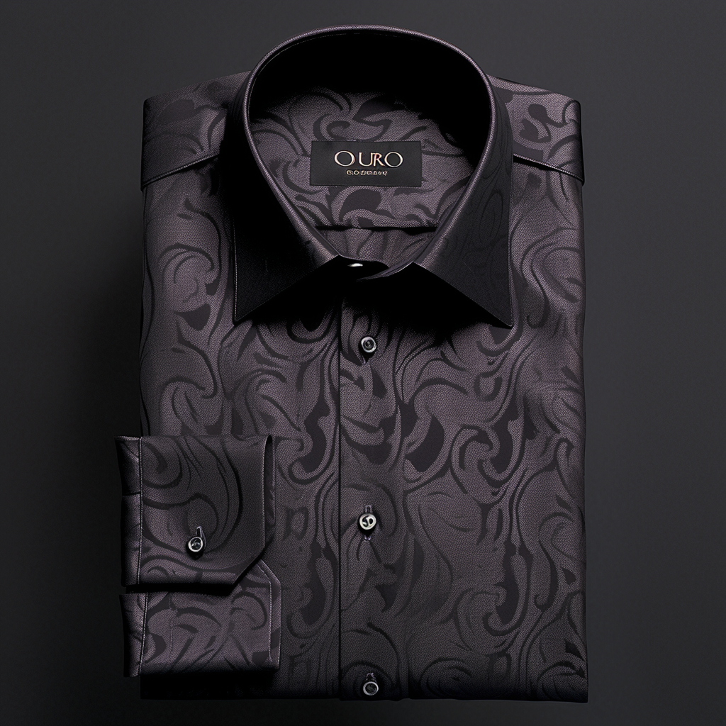 Men's Luxury Spiral Long Sleeve Shirt